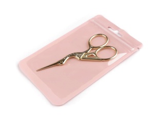 Foarfecă pentru broderie, model barză, lungime 9,5 cm - Img 3