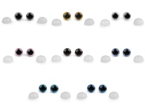 Ochi cu sclipici Ø12 mm - set 10 buc