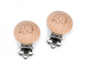 Clipsuri pentru copii elefant, lățime 13 mm
