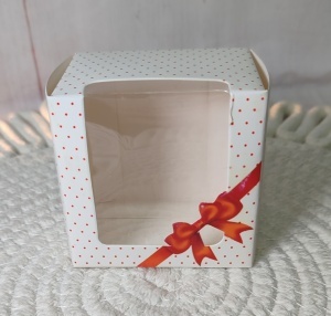 Cutie martisor mici - funda rosie