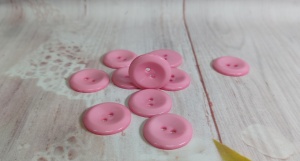 Nasturi rotunzi 2,5 cm - roz - set de 10 bucati