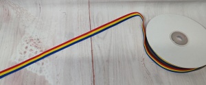 Panglica tricolor, latime 1 cm