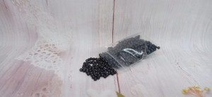 Perle negre 4 mm , punga 20 gr