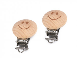 Clipsuri pentru copii smiley, lățime 13 mm