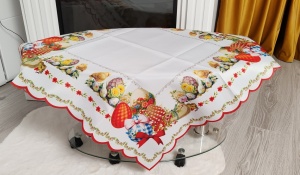 Fata de masa Paste - model oua cu puisori - 130 * 180 CM - Img 1