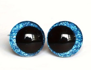 Ochi cu sclipici Ø12 mm - set 10 buc (5 perechi) - Img 1
