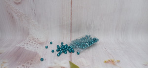 Perle turqoise 6 mm , punga 20 gr