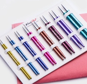 Set andrele interschimbabile 13 cm KnitPro ZING DeLux Set / 3.5 - 8 mm - Img 4