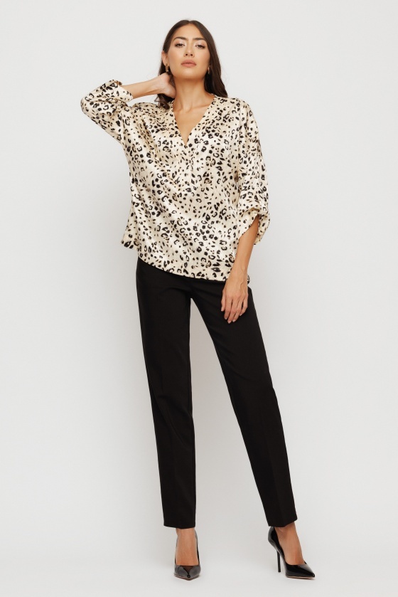 Bluza dama cu animal print - Img 1