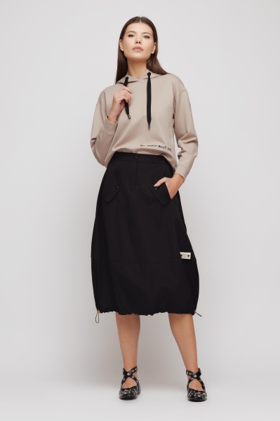 Fusta dama neagra midi - Img 1