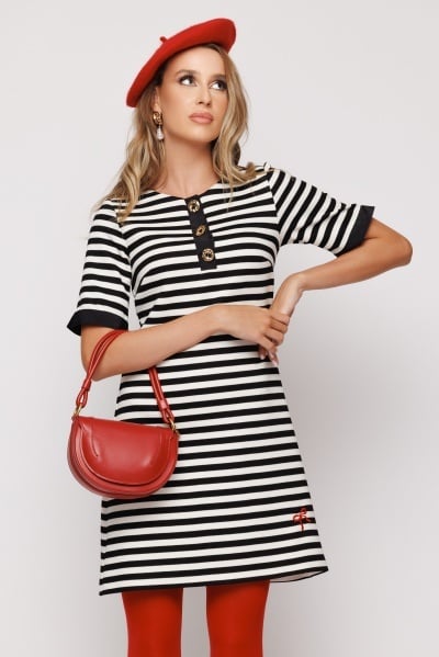Rochie dama in dungi - Img 4