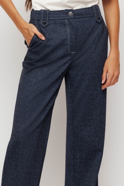 Pantaloni dama drepti din denim - Img 3