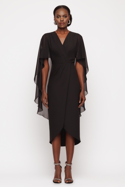 Rochie dama eleganta cu capa - Img 4