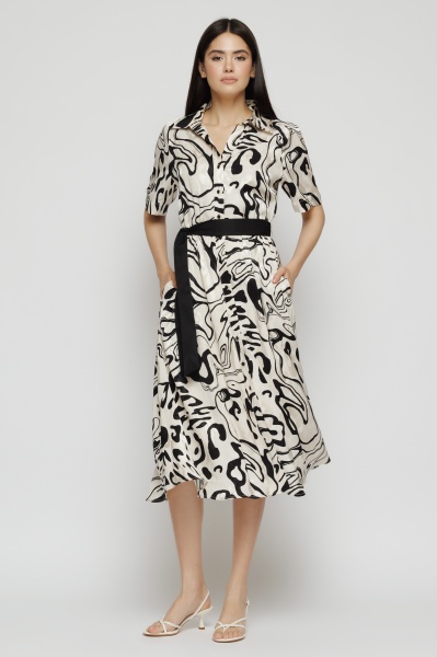 Rochie dama imprimata midi - Img 1
