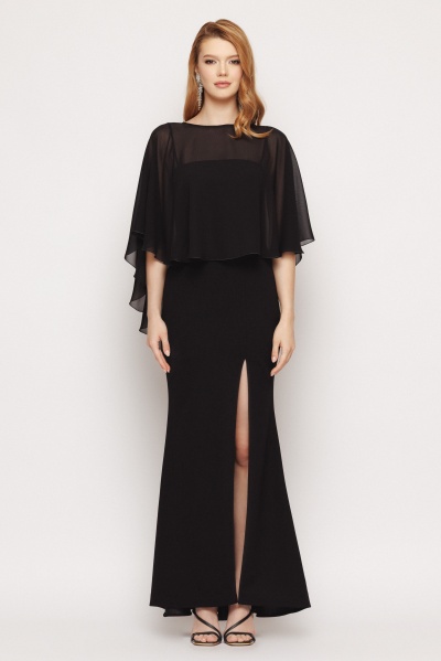 Rochie dama lunga cu capa - Img 4