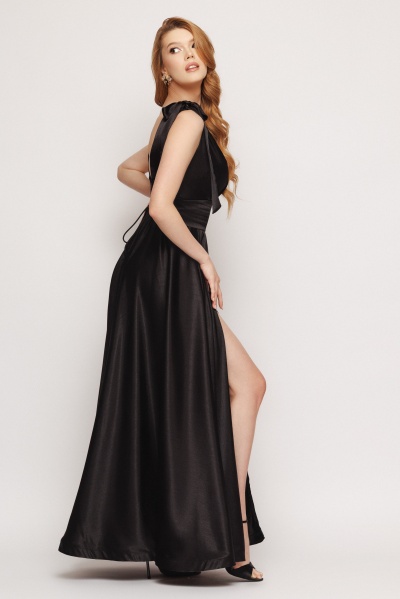 Rochie dama lunga neagra - Img 3