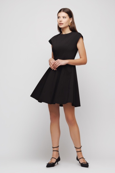 Rochie dama scurta neagra - Img 1