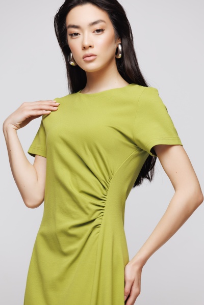 Rochie dama verde asimetrica - Img 2
