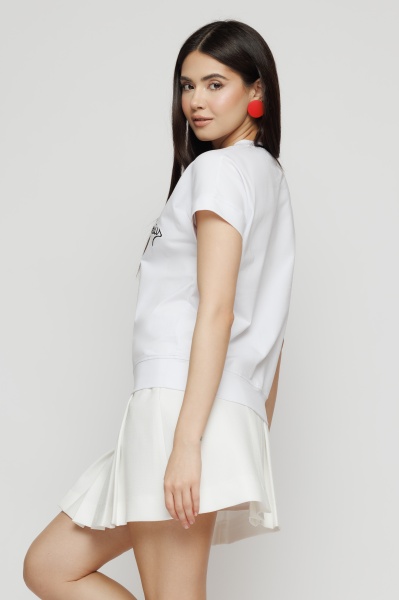 Tricou dama alb zodia Sagetator - Img 3