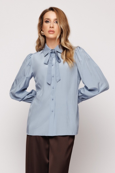 Bluza dama cu esarfa la guler - Img 4