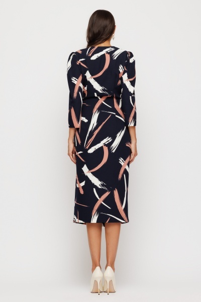 Rochie dama imprimata suprapusa - Img 5