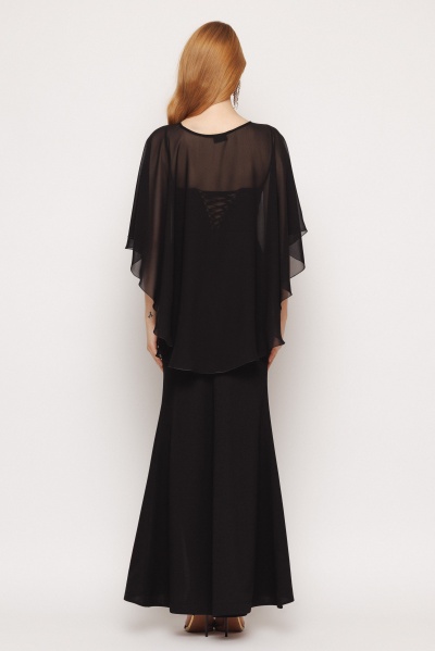Rochie dama lunga cu capa - Img 5