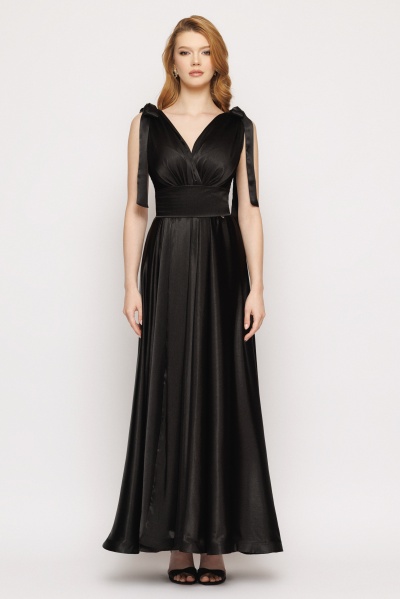 Rochie dama lunga neagra - Img 4