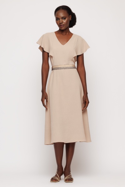 Rochie dama midi cu volane - Img 3