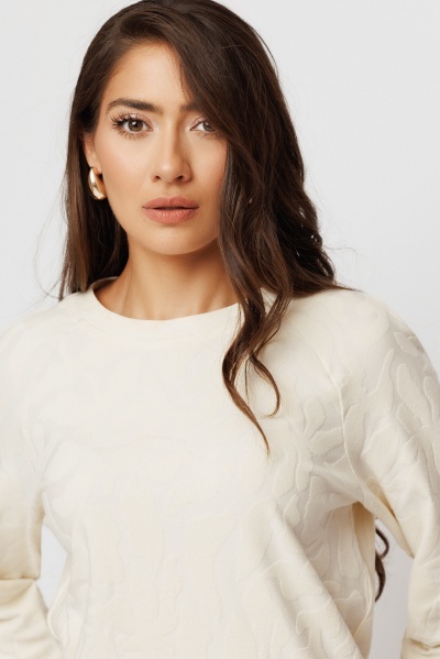 Bluza dama din tesatura jacquard - Img 1