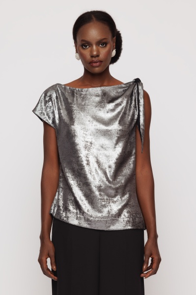 Bluza dama eleganta cu nod pe umar - Img 4