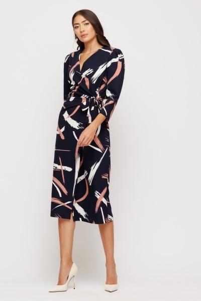Rochie dama imprimata suprapusa - Img 2