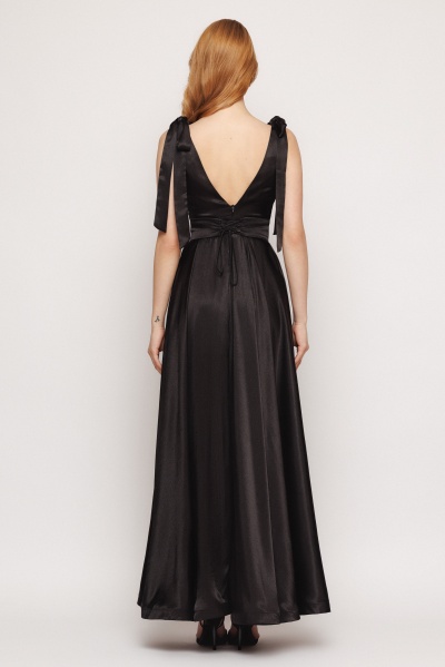 Rochie dama lunga neagra - Img 5