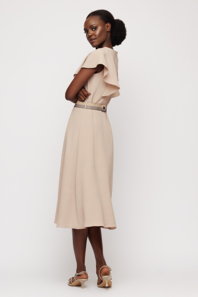 Rochie dama midi cu volane - Img 4