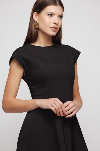 Rochie dama scurta neagra - Img 2