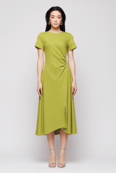 Rochie dama verde asimetrica - Img 4