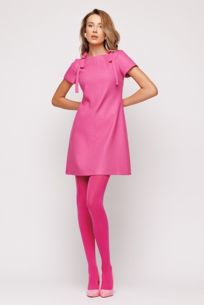 Rochie dama cu funde pe umeri - Img 3