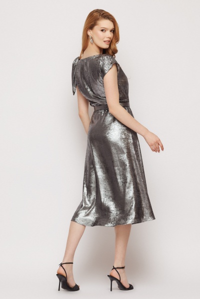 Rochie dama eleganta cu nod pe umar - Img 4