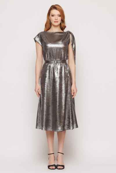 Rochie dama eleganta cu nod pe umar - Img 5