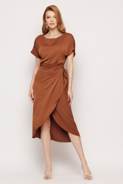 Rochie dama midi cu nod - Img 1