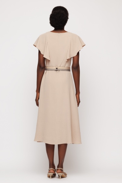 Rochie dama midi cu volane - Img 5