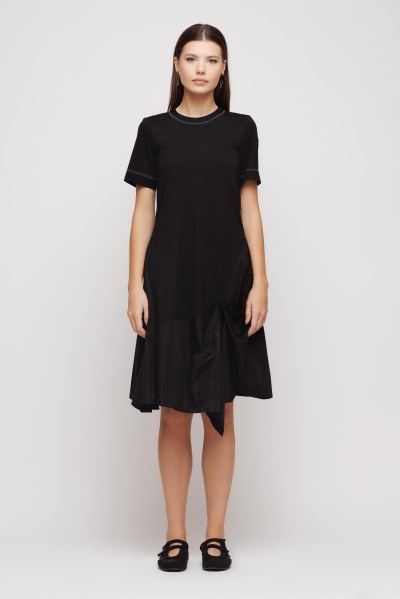 Rochie dama neagra cu fas - Img 4