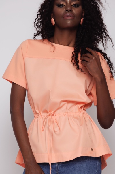 Tricou dama cu siret in talie - Img 2