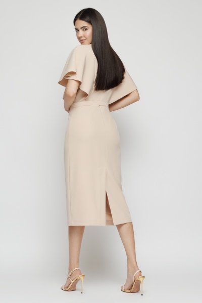 Rochie dama midi bej - Img 3