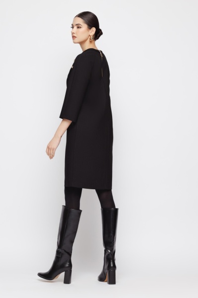 Rochie dama neagra cu nasturi - Img 3