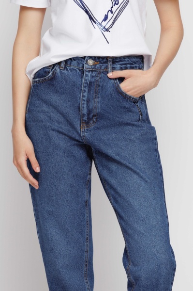 Jeans dama conici albastri - Img 3