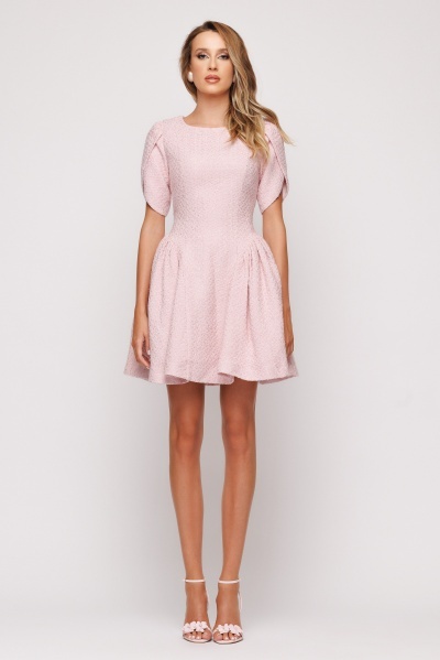 Rochie dama scurta roz - Img 4