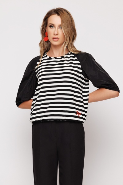 Bluza dama combinata - Img 1