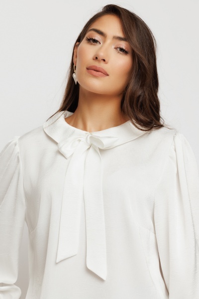 Bluza dama cu esarfa la guler - Img 2