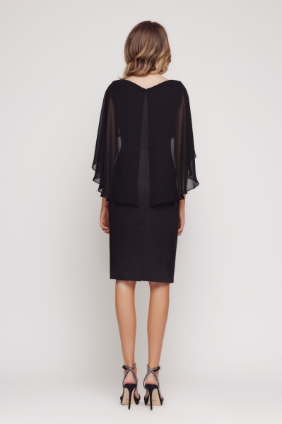 Rochie dama eleganta cu capa si plii - Img 4