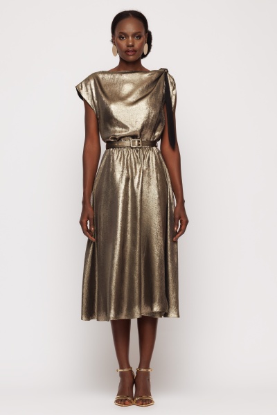 Rochie dama eleganta cu nod pe umar - Img 9